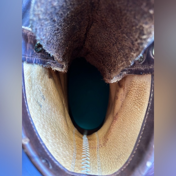 Justin Roper Brown Leather Kiltie Lace Up Boots Mens 7 | Women’s 8.5 - Picture 13 of 15